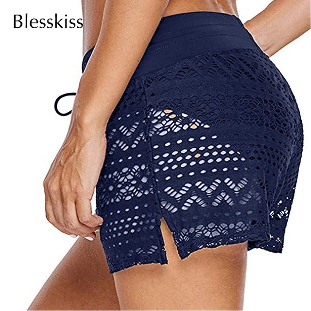 Lace Crochet Beach Swim Shorts 2