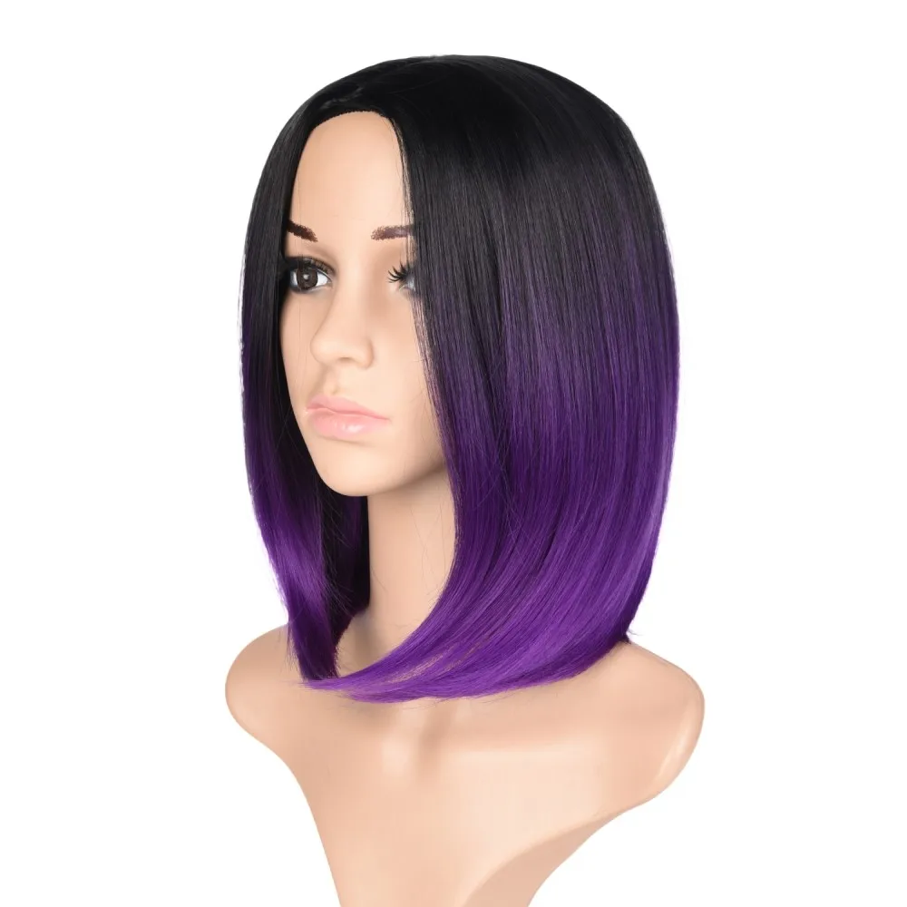 Cosplay Perucas de Cabelo Curto Em Linha Reta