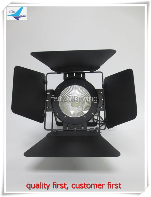 

High power Aluminum 200w cob led par stage Lumiere light rgbwa uv 6 in 1 led cob par 64 dmx stage lighting with barn door