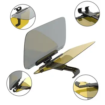 

Car Sunshade Day Night Sun Visor Anti-dazzle Clip-on Driving Vehicle Shield for Front Seat Driver