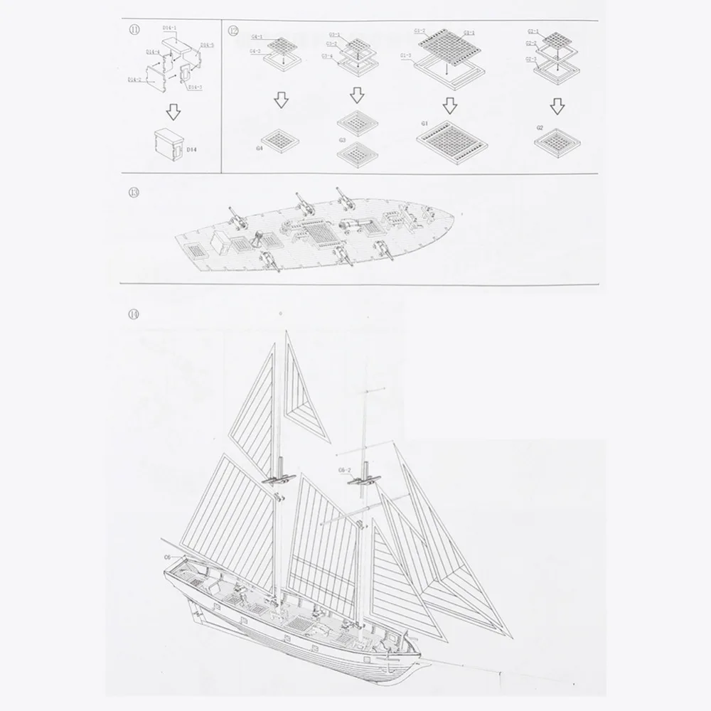 Классические антикварные линейные деревянные модельные наборы Модель 1840 Harco деревянная сборка парусное судно DIY классическая Парусная модель