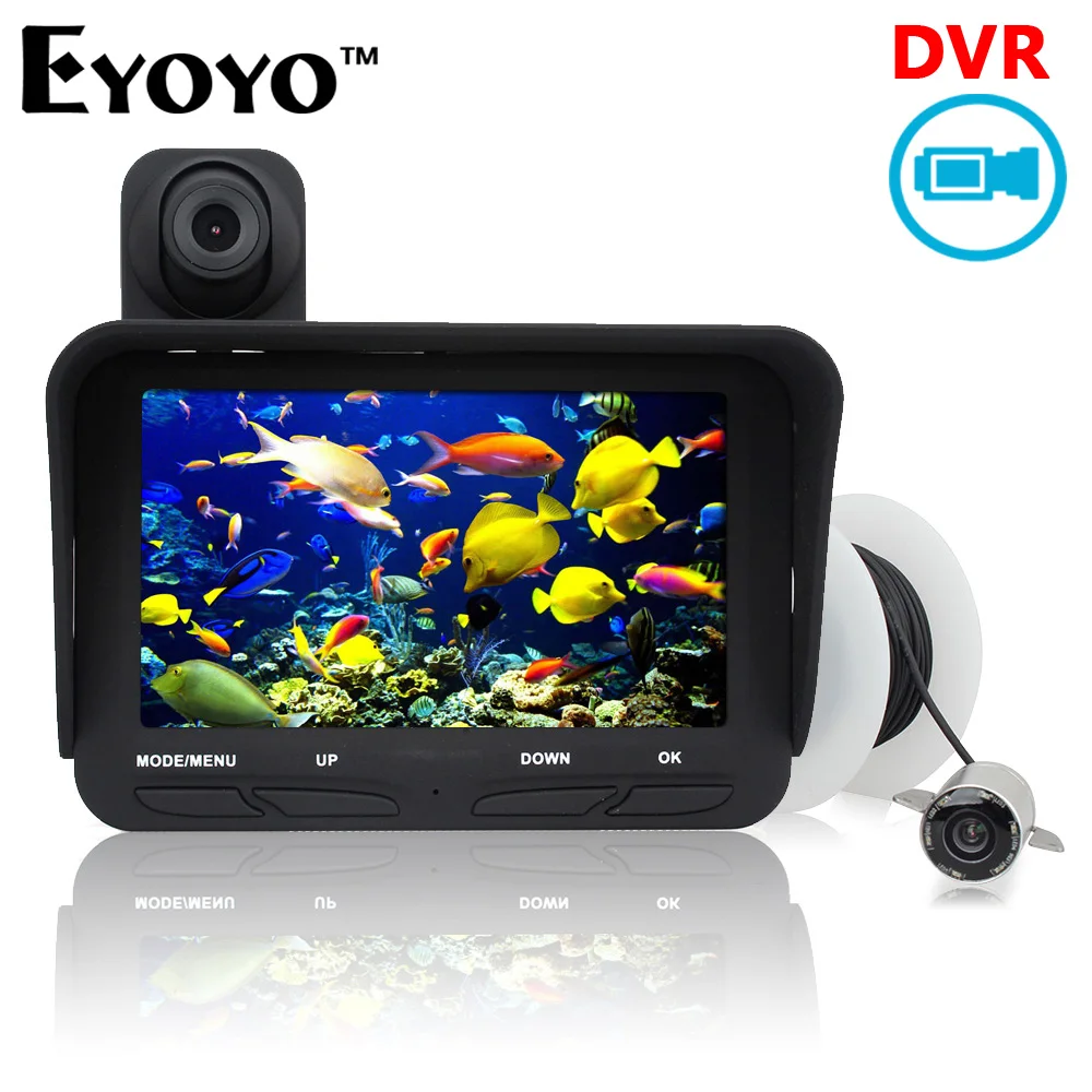 

Eyoyo Original 20m Professional Night Vision Fish Finder DVR Video 6pcs Infrared LED Underwater Fishing Camera+Overwater Camera