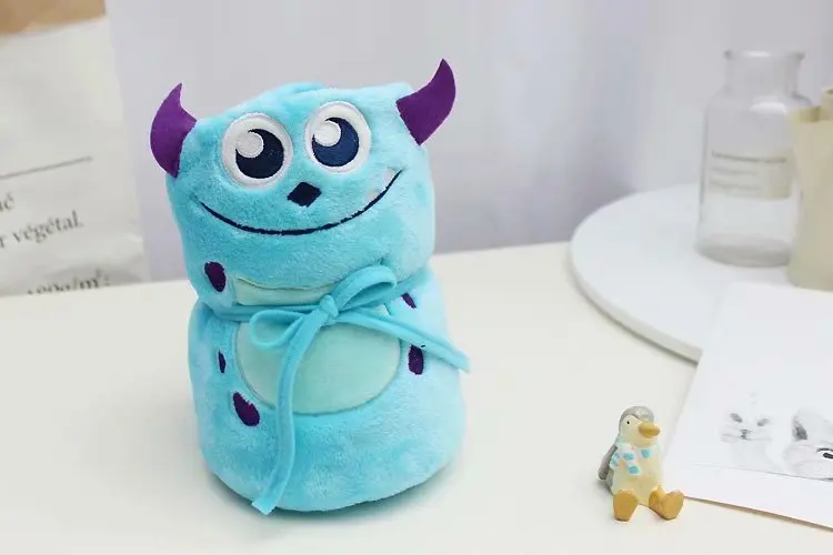 IVYYE Sulley розовый папа аниме, плюшевая вещь аксессуары Плюшевая Кукла Мягкие пушистые теплые мягкие игрушечное одеяло кровать плед Новинка - Цвет: 75x100cm