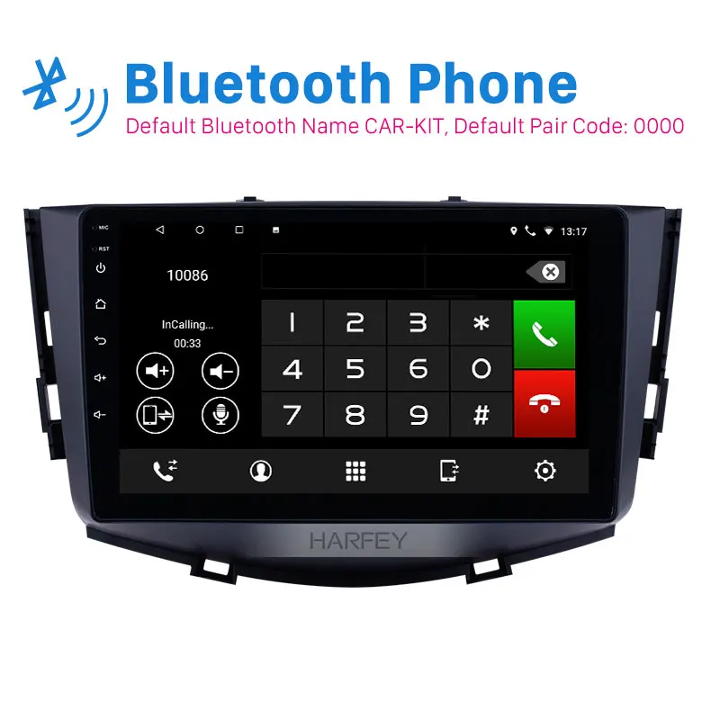 Cheap Harfey Navi 2Din GPS 9" HD Car Stereo Android 8.1 WIFI Stereo Autoradio for Lifan X60 2011-2016 support Carplay Autoradio Player 1