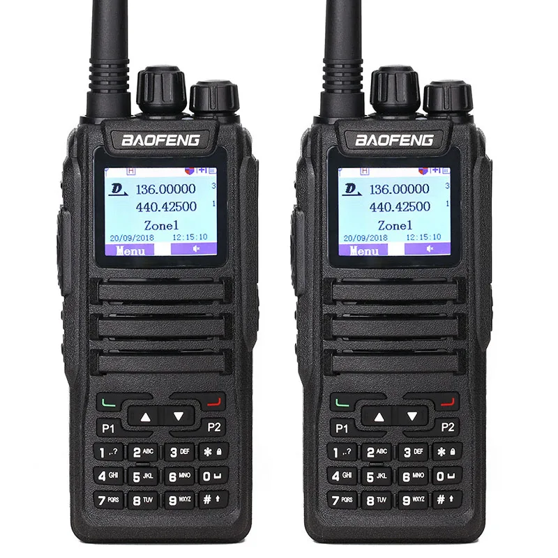 

2Pcs Baofeng DM-1701 Walkie Talkie Dual Time Slot DMR Digital Analog 3000 Channels DMR Repeater SMS Compatible With Motorola