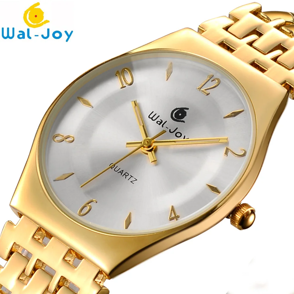 Брендовые женские часы Wal Joy роскошные золотые с ультратонким циферблатом