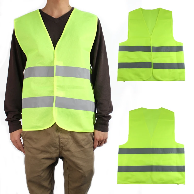 2 шт. жилет, защитная одежда для мотоциклов с ночной гонщик зелено-желтый отражающий для велосипеда и уличных видов спорта