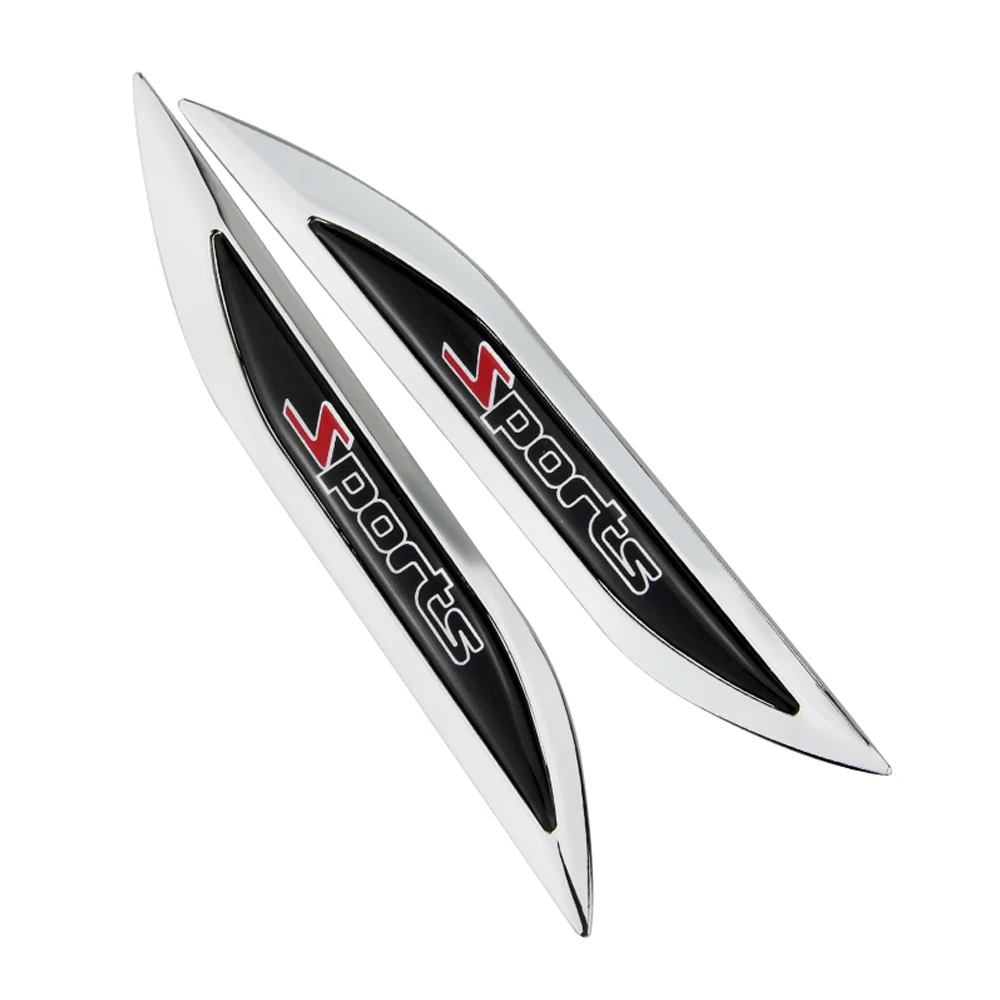 

Sports Car Side Sticker Trunk Fender Aluminum Emblem For Volkswagen Bmw E46 E39 Ford Focus 2 Mercedes Peugeot 206 Toyota Skoda