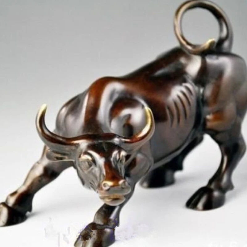 Bull Statue Big Wall Street Bronze Fierce Bull Statue Home Living Room