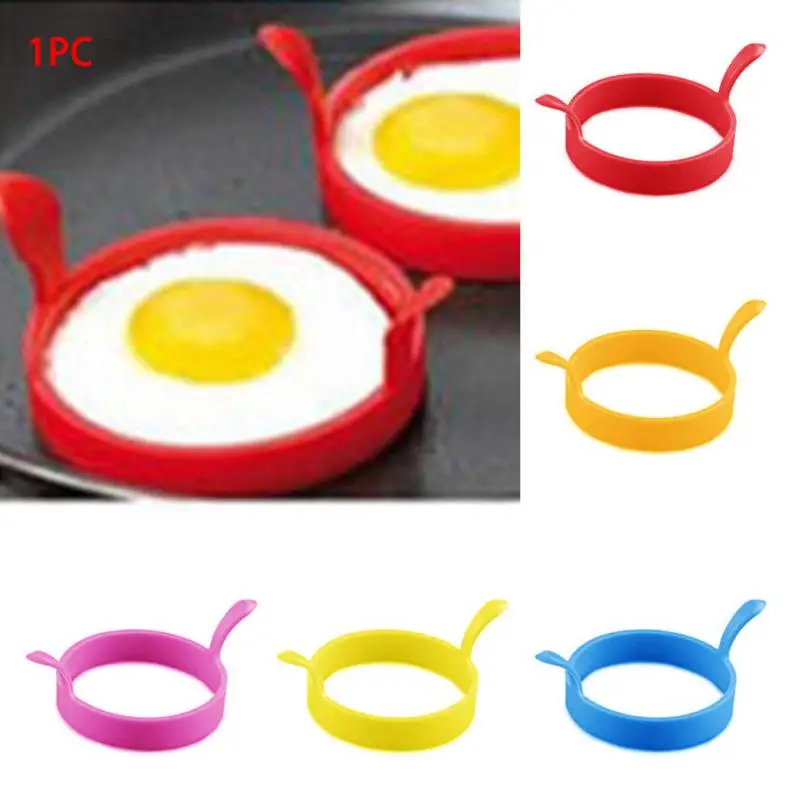 Silicone Fried Egg Pancake Ring Omelette Round Eggs Mould Cooking Breakfast