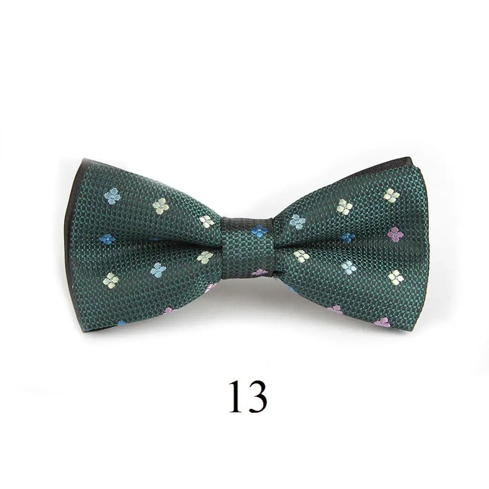 HOOYI/галстуки-бабочки для мальчиков; детские галстуки в полоску; галстук-бабочка в горошек для детей; вечерние галстуки с рисунками; подарок; маленький размер - Цвет: 13