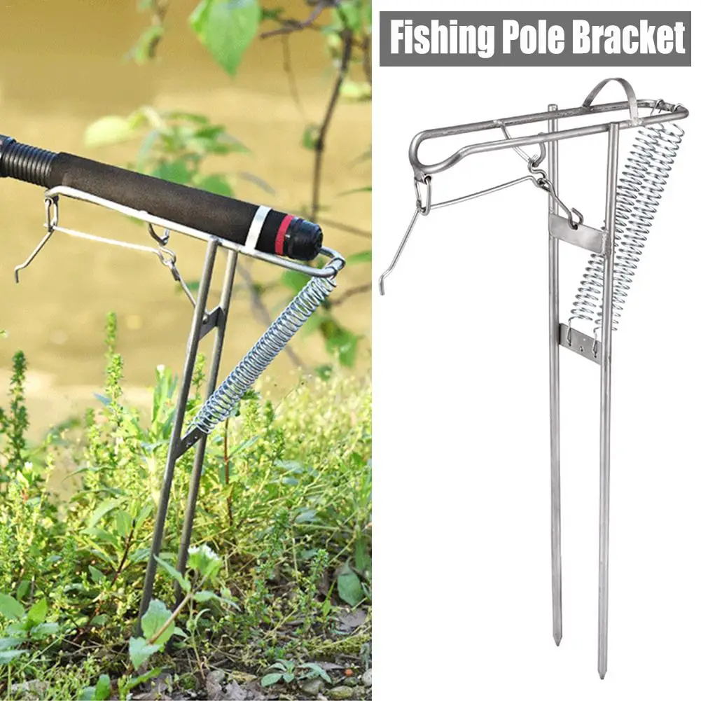 

Fishing Rod Accessory Holder Bracket Adjustable Detachable Stainless Steel Spinning Pole Ground Insert Support Stand Waders Tool