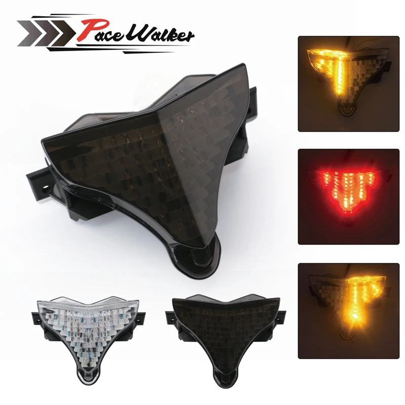 

Motorcycle Part LED Integrated Tail Brake Rear Turn Signals Indicator Warning Stop Lights For Yamaha YZFR1 YZF R1 2009-2013
