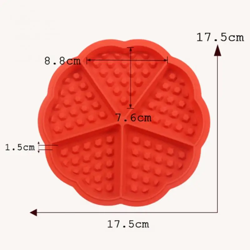 Силиконовая, для вафель пресс-форм Кухня формы для выпечки торта прессформы торта, принимающих шоколадная форма для выпечки с антипригарным покрытием для выпечки Кухня аксессуары