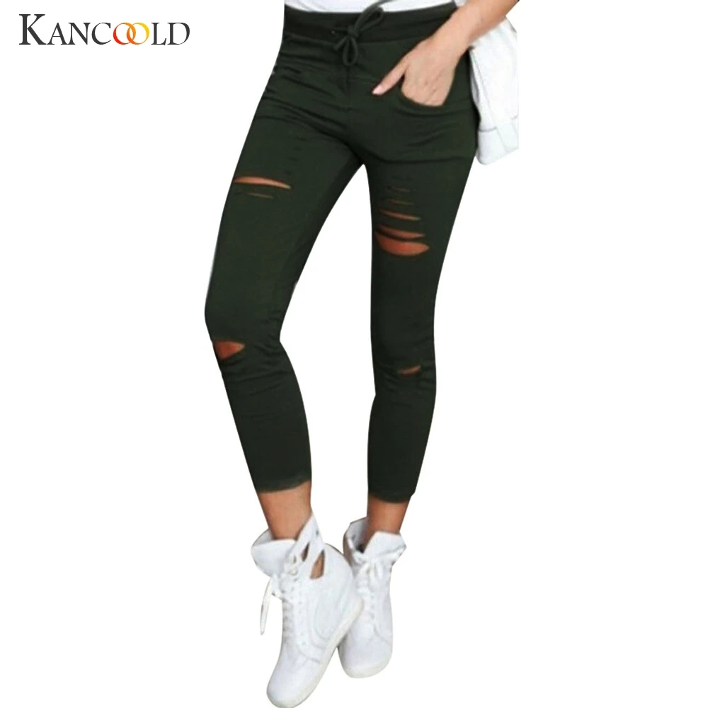 Популярные винтажные рваные женские брюки большого размера эластичный с высокой талией обтягивающие брюки женские брюки-карандаш стрейч джинсы JY04