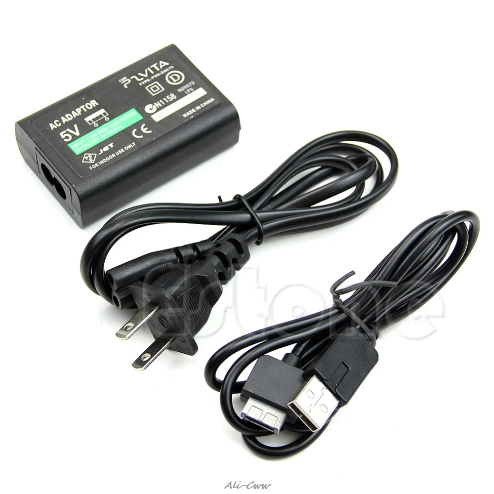 

US/EU plug AC Power Adapter USB Data Cable Supply Convert Charger For Sony PS Vita PSV