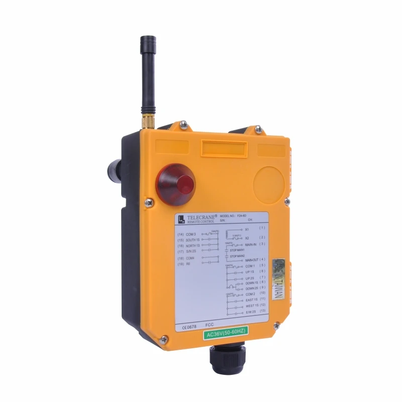 

Telecrane crane wireless remote control F24-6D receiver only UHF or VHF 18-440V