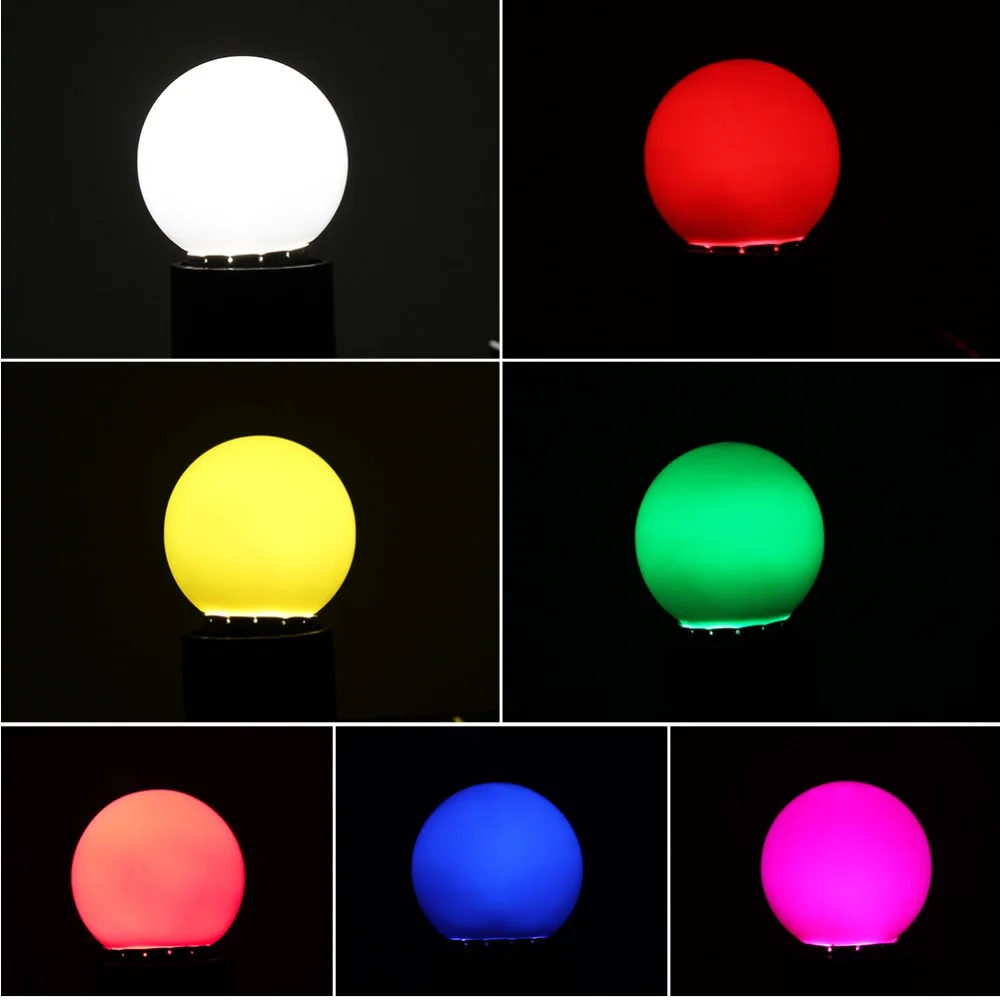 Светодиодная лампа bollilles E27 цветная лампада RGB светодиодный светильник SMD 2835 флеш