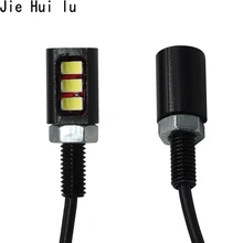 2 шт. автомобильный номерной знак светильник Авто Мото указатель поворота Хвост светильник s Винт лампа на болтах 12V 3 SMD СВЕТОДИОДНЫЙ 5630 5730