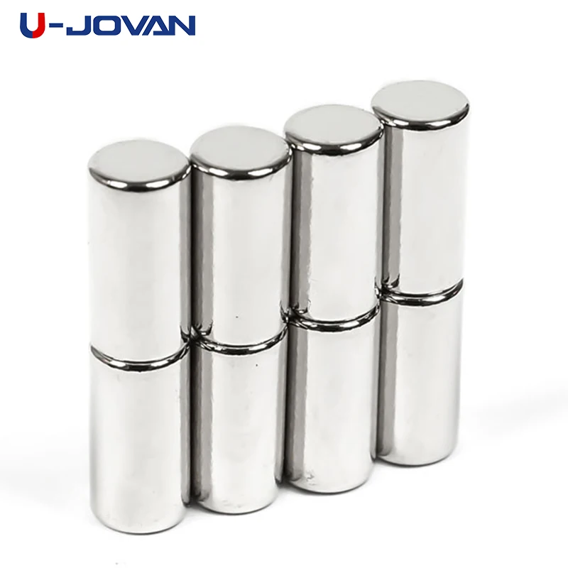 

U-JOVAN 10pcs 5x10mm Super Strong N35 5 x 10 mm Small Round Permanet Magnets Craft Rare Earth Neodymium