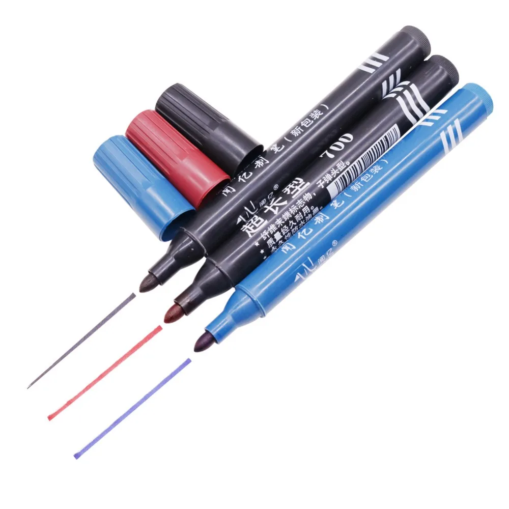 

100 pcs Non-erasable Marker Pen Express Logistics Company Office Pen Big Head Graffiti Pens Fast Food Advertising Pens
