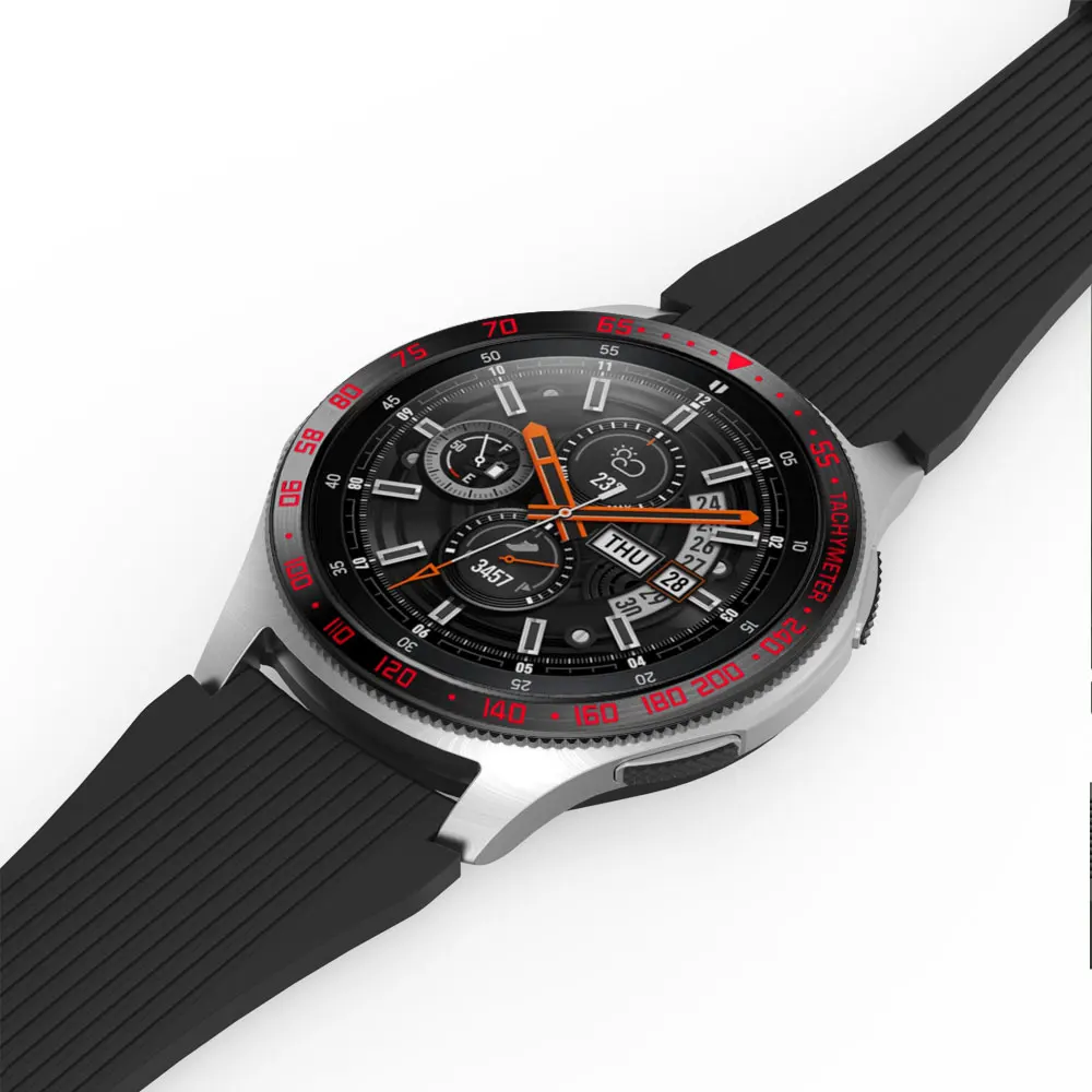 Крышка из нержавеющей стали для samsung Galaxy Watch 46 мм/42 мм/gear s3 frontier/gear S2 классический SM-R732 ободок кольцо Клей чехол