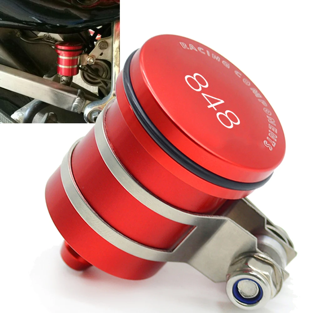 

Motorcycle Rear Brake Fluid Reservoir Clutch Tank Oil Cup for ducati 848 /EVO STREETFIGHTER 848 2007-2015 2008 2009 2010 2011 12