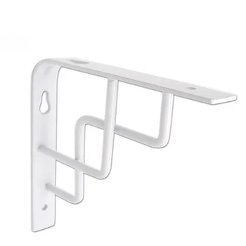 

Triangular Bracket Wall Fixed Shelf Partition Shelf Wall Mount Load-Bearing Wrought iron Bracket White