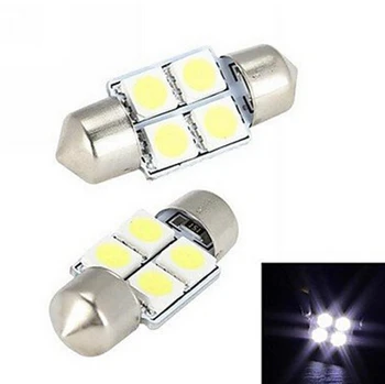 

10PCS/1Set 5050 31mm 4SMD Car Interior Dome Festoon LED Light Bulbs Lamp White Car Interior Lights