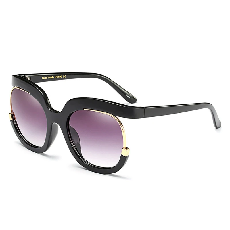 Belmon Солнцезащитные очки женские модные брендовые дизайнерские солнцезащитные очки для женщин Роскошные UV400 градиентные женские негабаритные оттенки RS377 - Цвет линз: RS377 C1