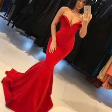Сексуальные длинные вечерние платья плюс размер красный африканский Русалка вечернее платье для выпускного платья
