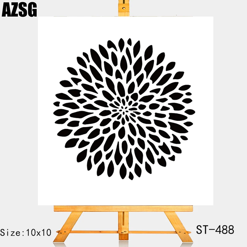 

AZSG A flower Clear Stamps/Silicone Transparent Seals for DIY scrapbooking Card Making 10*10cm