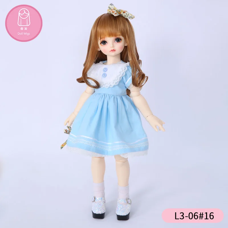 Парик для куклы длинный вьющийся парик 8 6 дюйма 1/4 кукла BJD RL праздничная лента