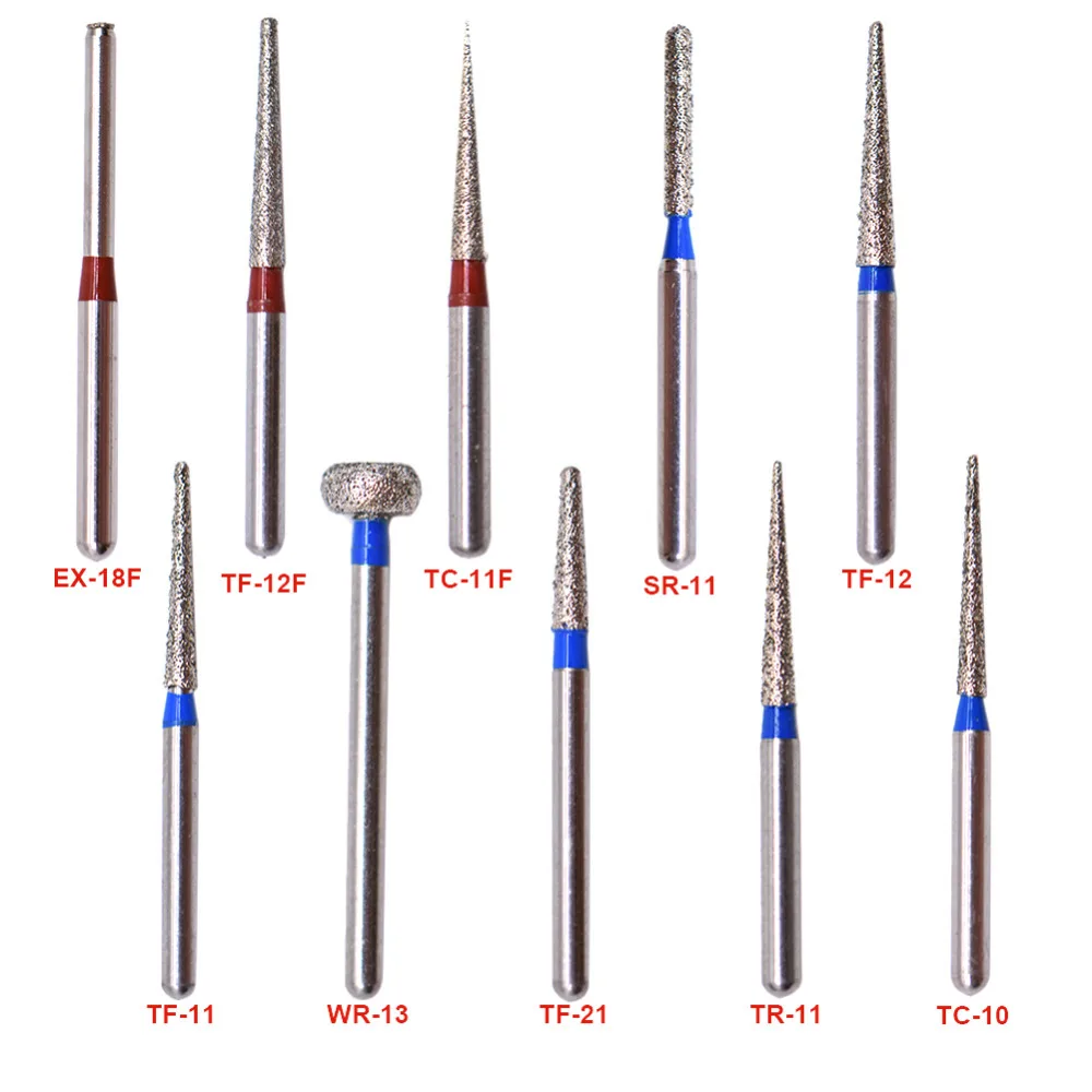 Buy 100 pcs/bag 1.6mm Dental High Speed Burs High