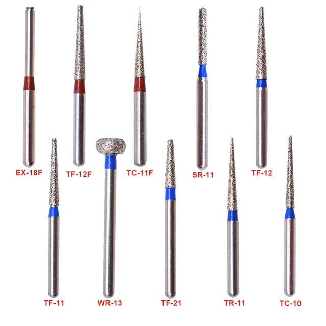 Buy 100 pcs/bag 1.6mm Dental High Speed Burs High