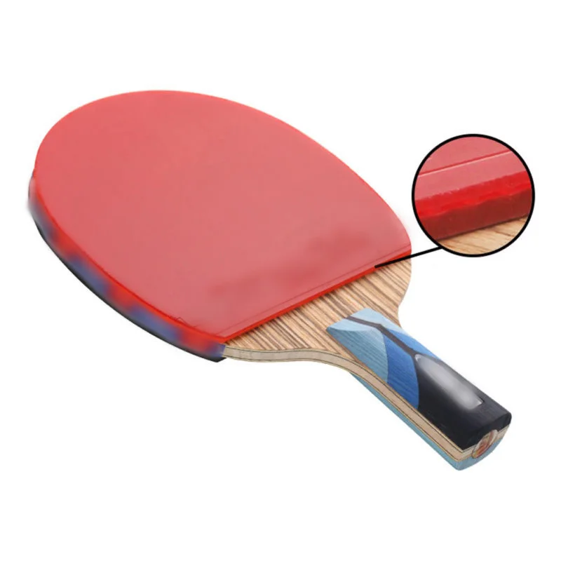 

5 Stars Table Tennis Ping Pong Racket Long Short Handle Bat Paddle With Bag Best