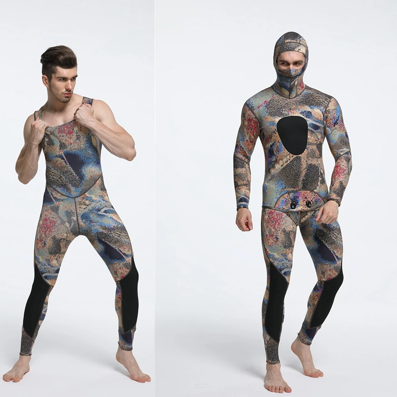 

Hooded Scuba Diving Suit for Men 3mm Surfing Suit Swimming Fishing and Hunting Wetsuit Swimsuit Swimwear
