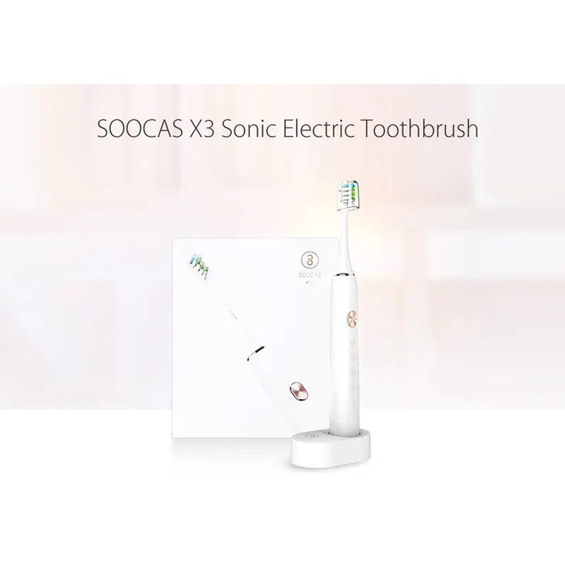 Online 11 cepillo de dientes eléctrico Soocas X3 Mi hogar Soocare impermeable USB rápido recargable cepillo de dientes sónico con Control remoto