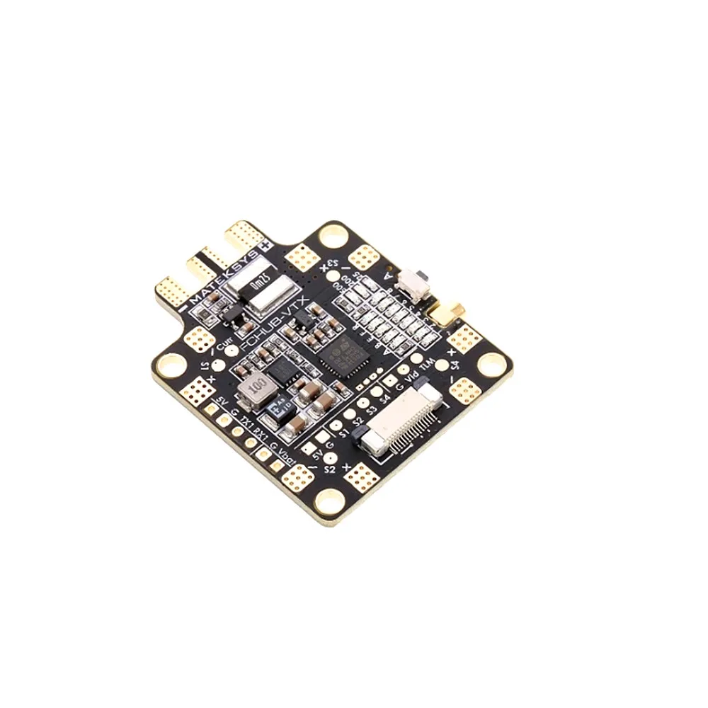 Видео передатчик 5 8G Matek FCHUB VTX 6 ~ 27 V PDB V/1A BEC для RC Racing Multticopter многофункциональная