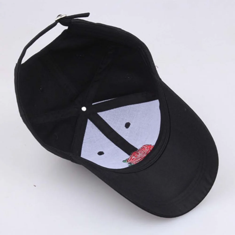 2019 men and women rose embroidery sports hat baseball basketball beach hat casual comfort duck tongue sun hat cap cotton 40J26 (17)