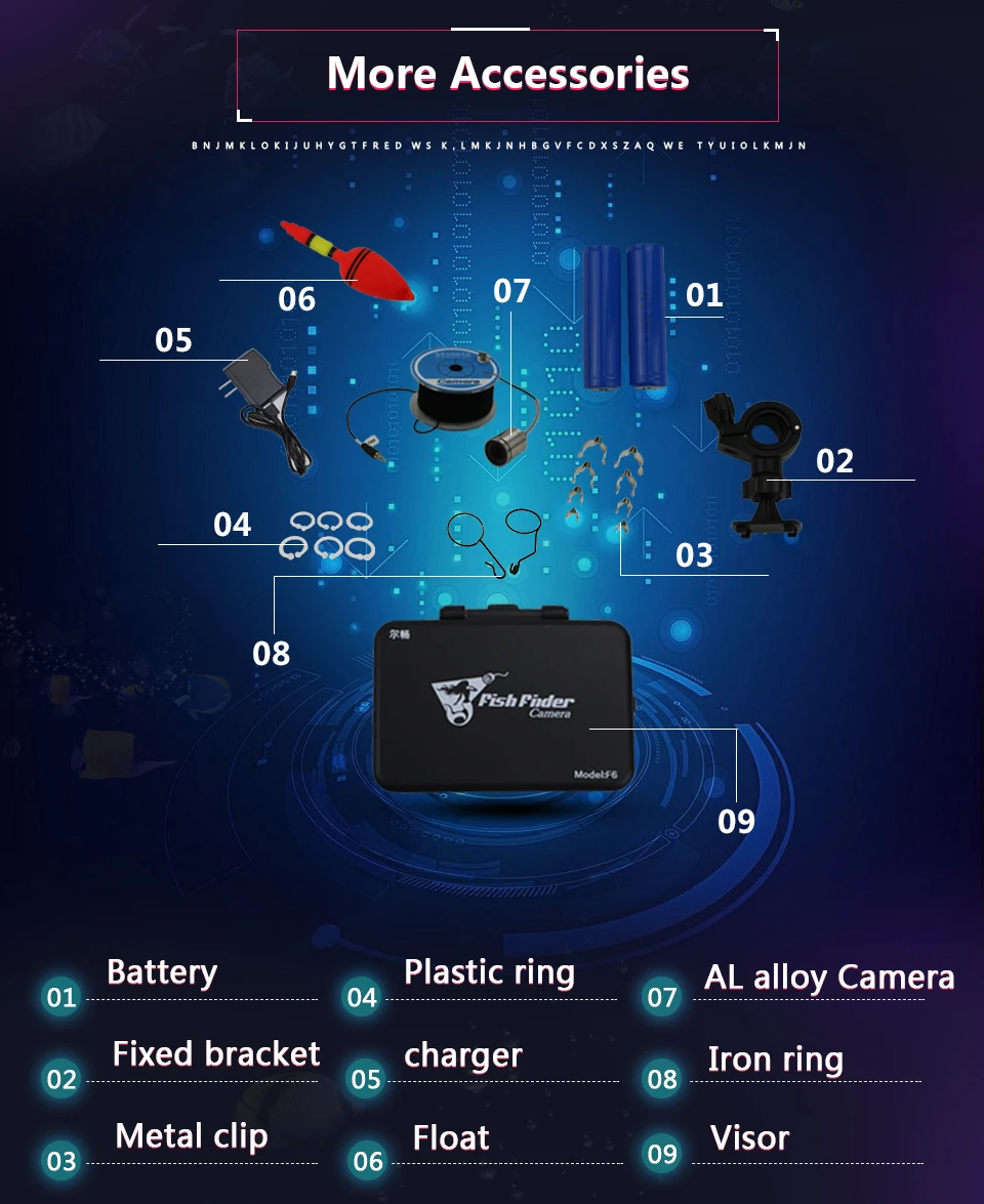 Erchang 4,3 ''монитор камера комплект HD 1000TVL подводная камера для подледной рыбалки рыболокаторы в искатели