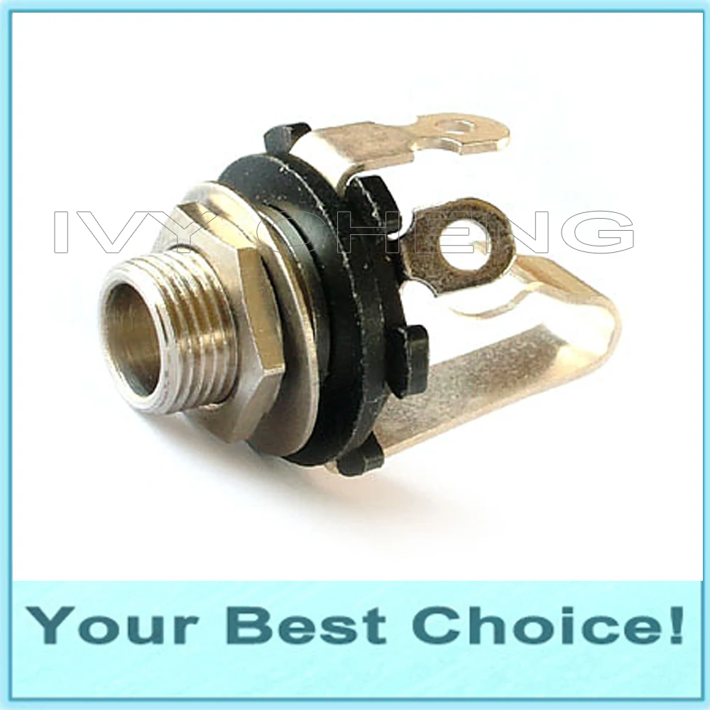 

5pcs 6.35mm 1/4" Stereo Jack Socket Audio Jack for guitar pedal/amp/ diy