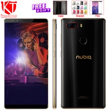 Original ZTE Nubia Z17S Full Screen Mobile Phone Snapdragon 835 6GB RAM 64GB ROM 5.73 inch Android 7.1 Dual Front Rear Cameras