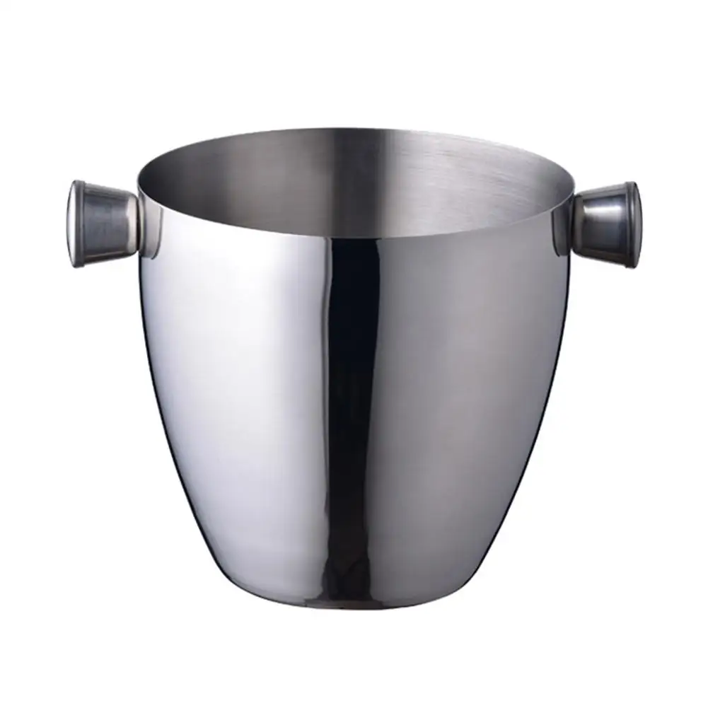 

Stainless Steel Ice Bucket Wine Cooler Whisky Wort Chiller With Portable Handle Hot Barware Champagne Buckets