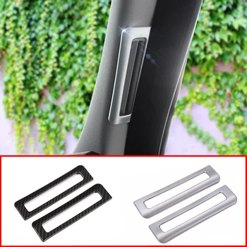 

ABS Chrome Car A Pillar Air Conditioning Outlet Vent Cover Trim Frame for Jaguar XE X760 XF X260 2016-2018 Interior Accessories