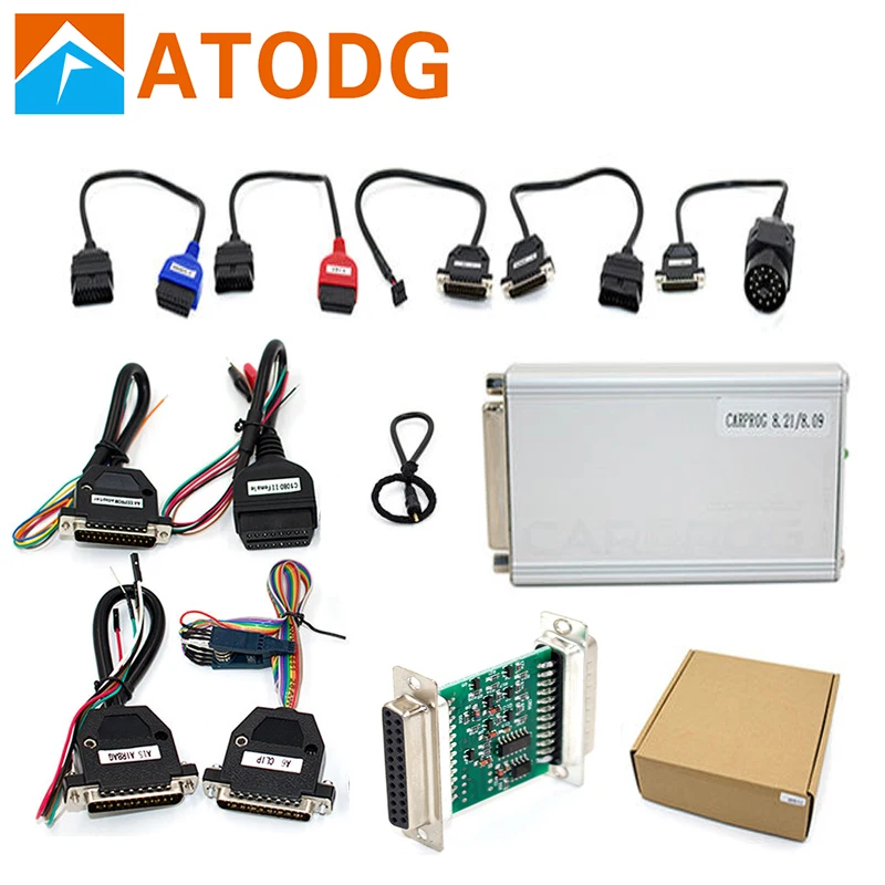 

CARPROG V10.93 Or V8.21 Online Version programmer car prog 10.93 With 21 Adapters ECU Programmer carprog Airbag Car Repair Tool