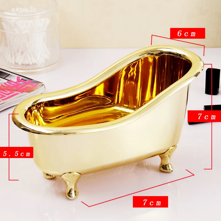 Soap storage box Gold bathroom accessories Mini bathtub Storage Box Toothpaste toothbrush storage box Soap storage box D5 Soap storage box Gold bathroom accessories Mini bathtub Storage Box Toothpaste toothbrush storage box Soap storage box D5