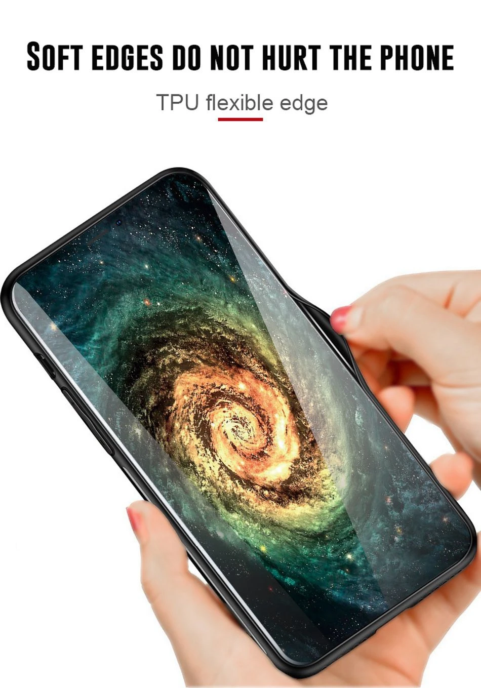 Luxury tempered glass case for iPhone XS Max silicone space patterned phone cover for iPhone XS XR X 8 7 6 6s plus fitted coque  (10)
