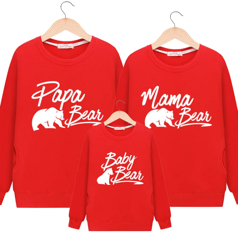 

Family Matching Outfits Children Autumn Winter Hoodies Family Shirts Mother Daughter Matching clothes New Years clothes Sweaters