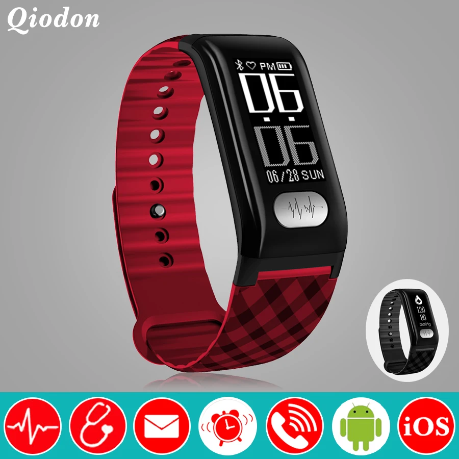 Activity Tracker ECG Bluetooth Connection Smart Clock Blood Pressure Heart Rate Monitor Smart Watch Smartwatch For Android iOS Activity Tracker ECG Bluetooth Connection Smart Clock Blood Pressure Heart Rate Monitor Smart Watch Smartwatch For Android iOS